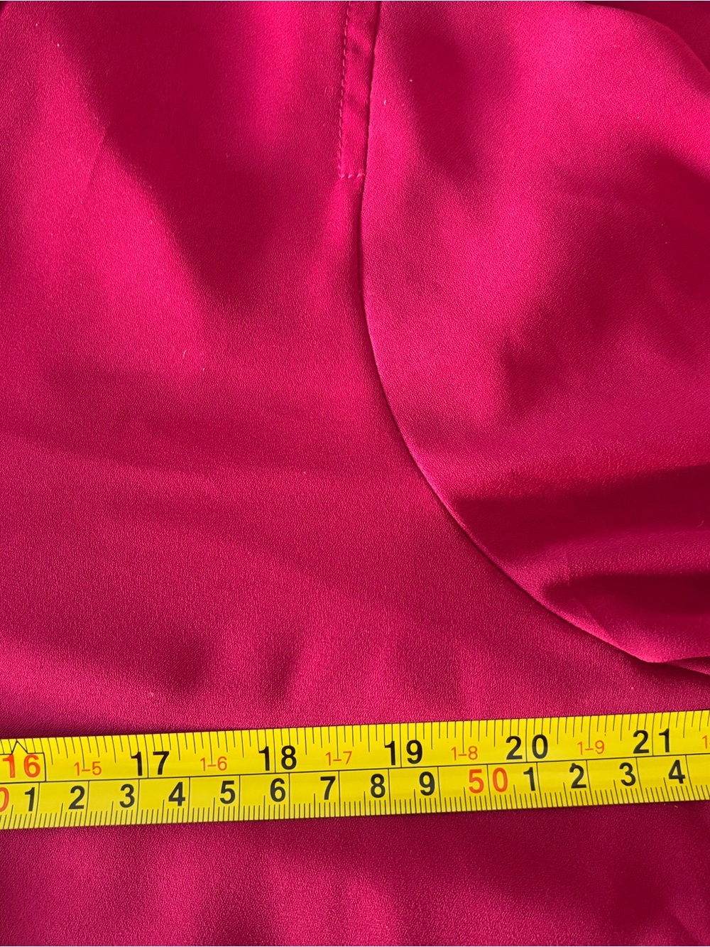 Chaus New York Red V-Neck Roll-Tab Loose Fit Blouse - Picture 6 of 7